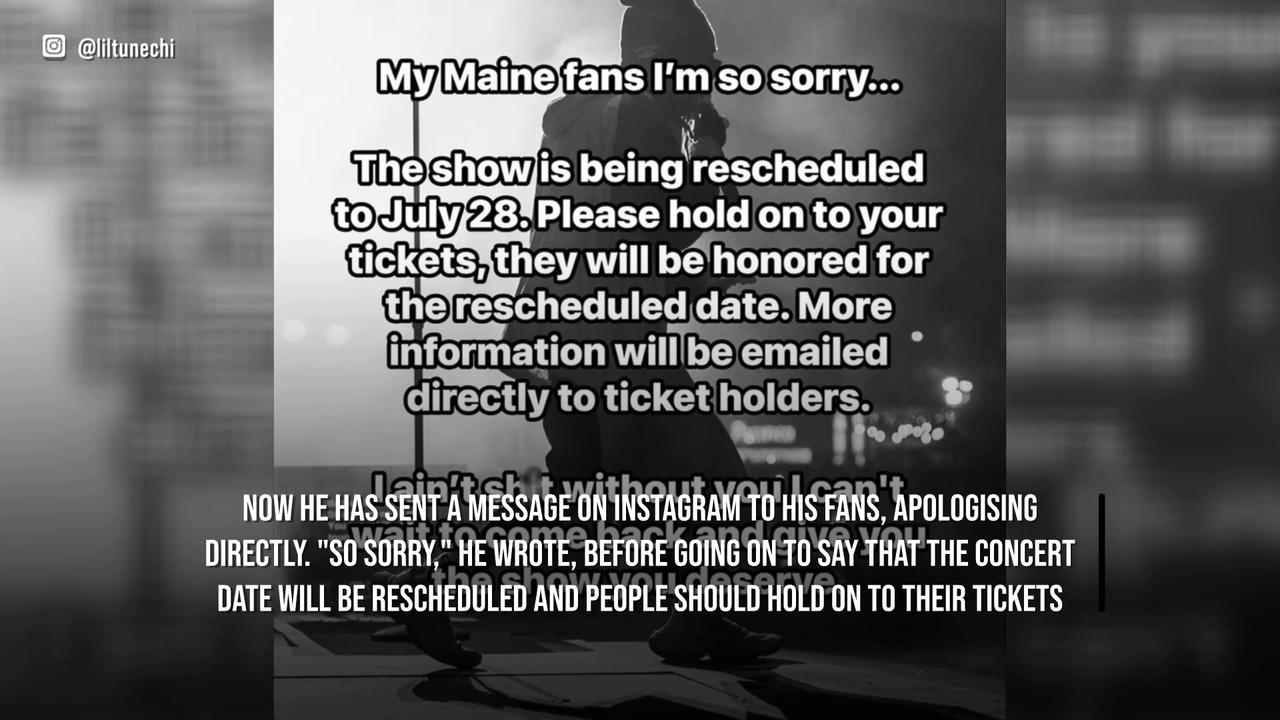 Video thumbnail for Lil Wayne apologises after ghosting fans.
