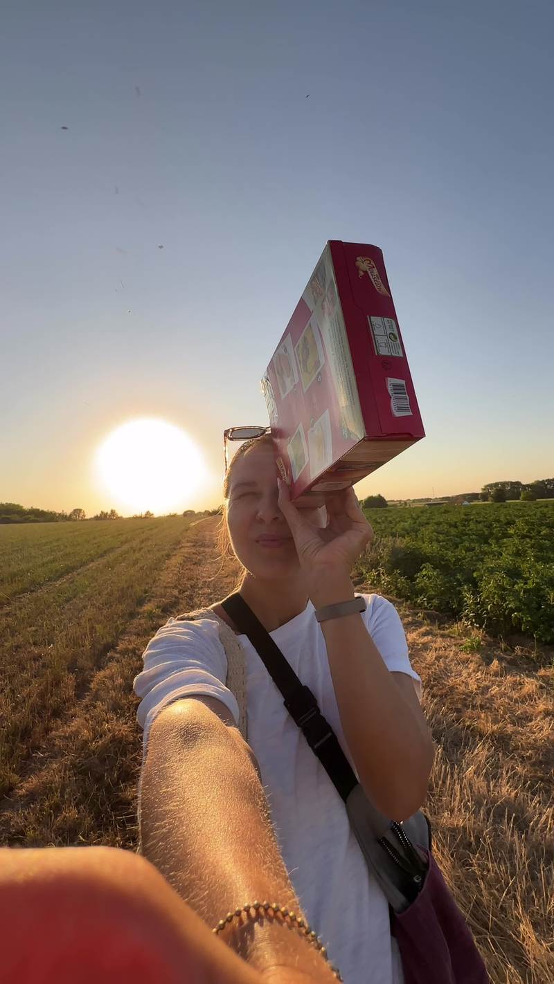 Video thumbnail for Cardboard Box Camera Obscura Captures the 2026 Solar Eclipse