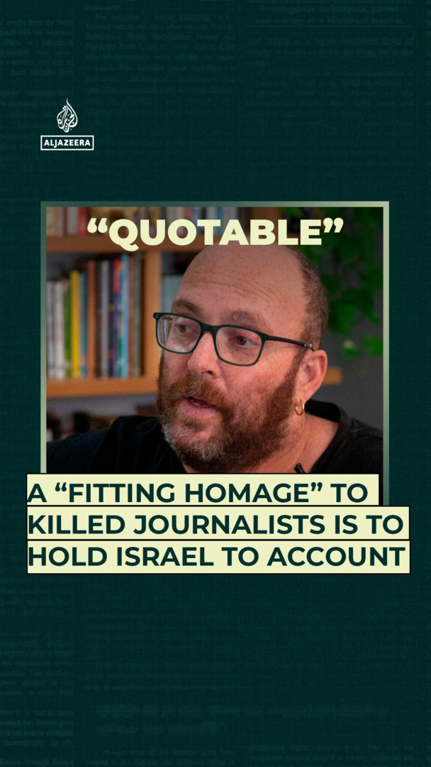 'Video thumbnail for Killed Al Jazeera staff were Gaza's 'last hope' for truth about impending operation'