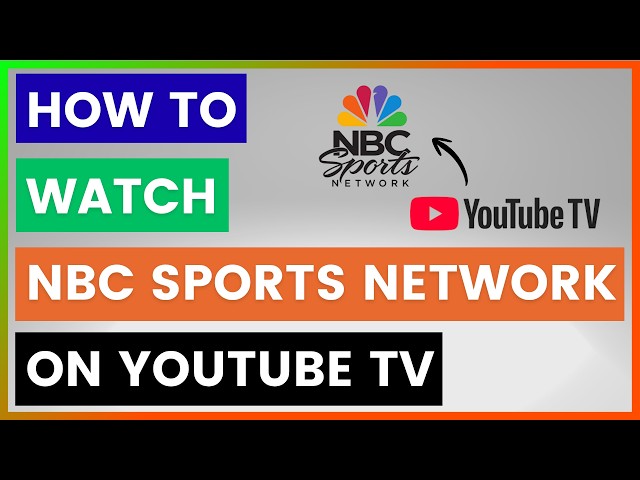 Video thumbnail for How To Watch NBC Sports Network On YouTube TV? [in 2026]