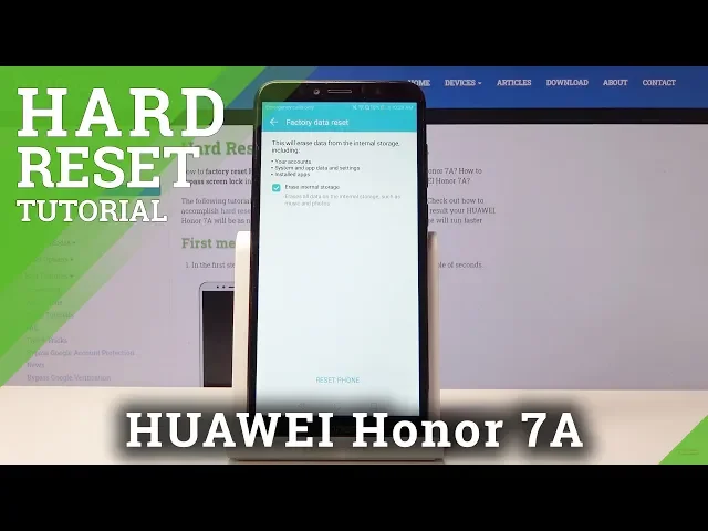 Video thumbnail for Factory Reset HUAWEI Honor 7A – Erase All Content & Settings
