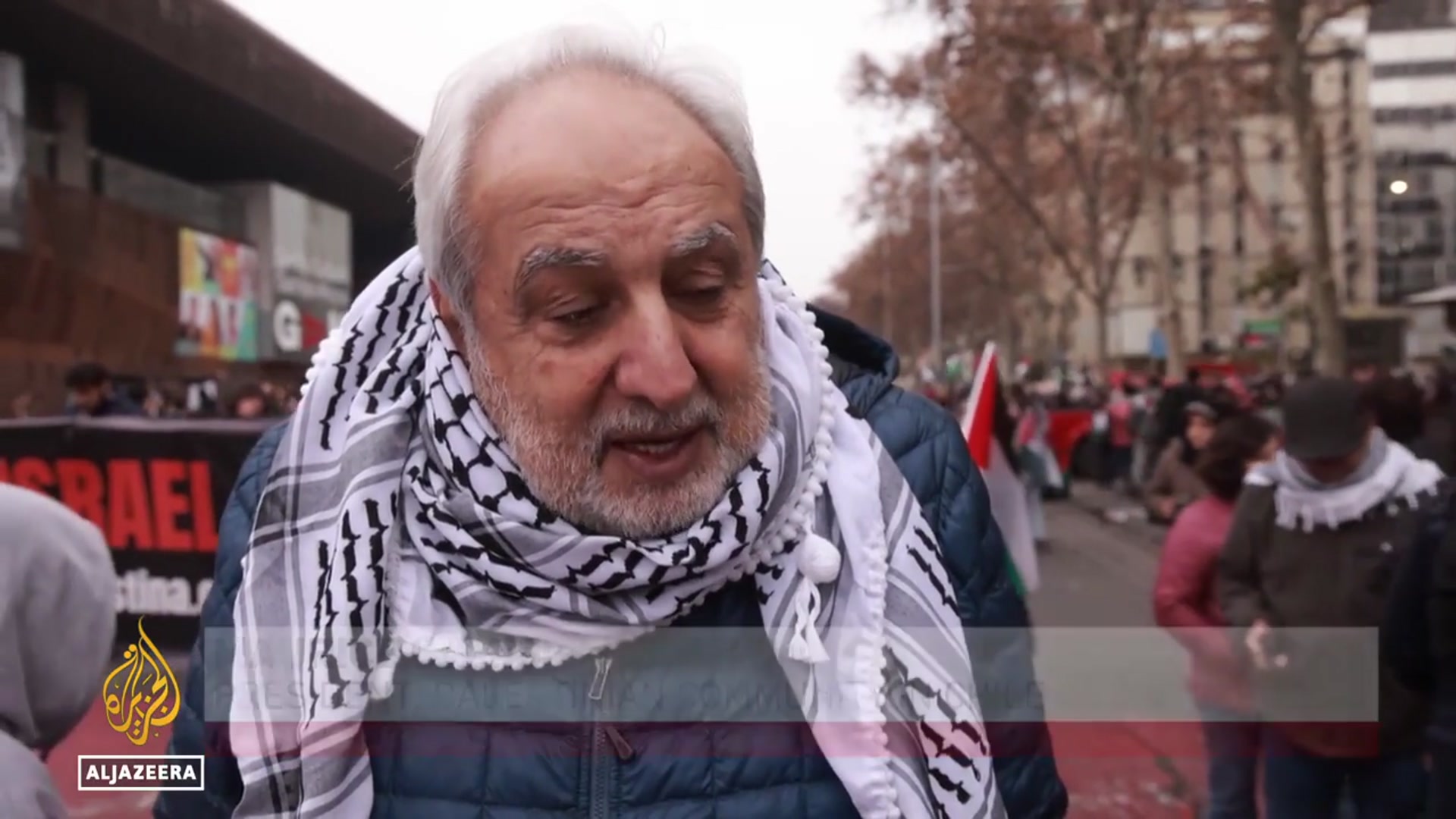 'Video thumbnail for Protesters in Chile and Argentina demand end to Israel’s war on Gaza'