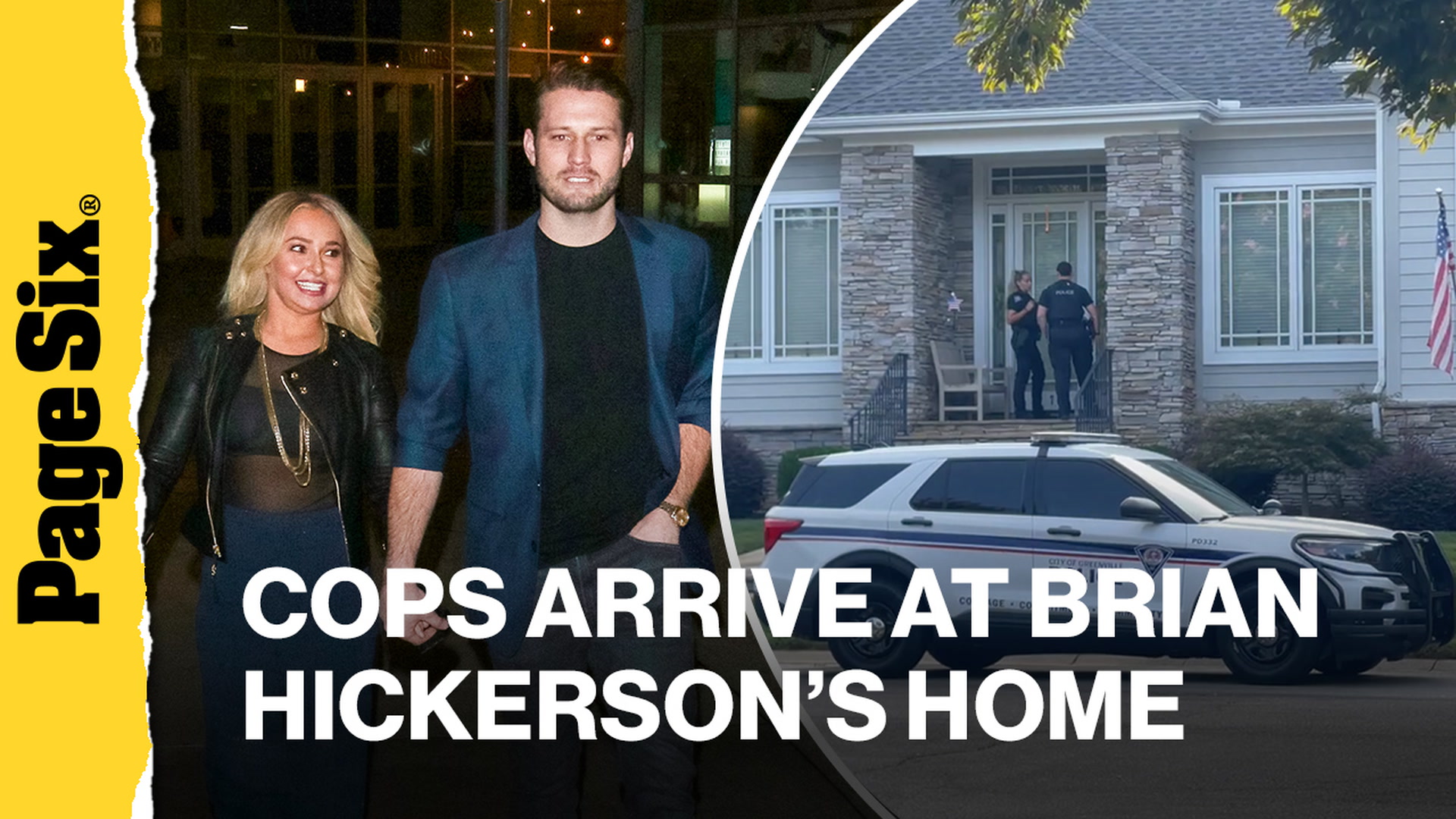 Video thumbnail for Cops seen arriving at Hayden Panettiere's boyfriend Brian Hickerson's family home days after actress' death