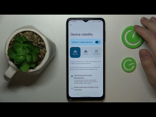 Video thumbnail for How to Set Up Nearby Share on SAMSUNG Galaxy A04s - Use Nearby Share