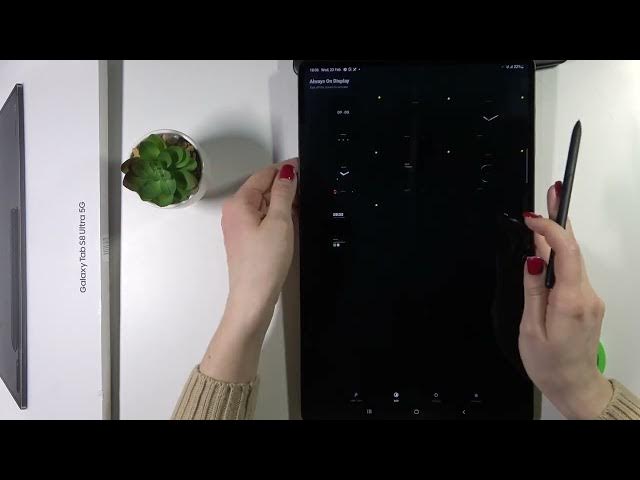 Video thumbnail for How to Turn Off Always on Display in SAMSUNG Galaxy Tab S8 Ultra – Remove Muviz Edge App