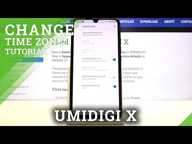 Video thumbnail for How to Change Date and Time on UMIDIGI X – Set Date and Time
