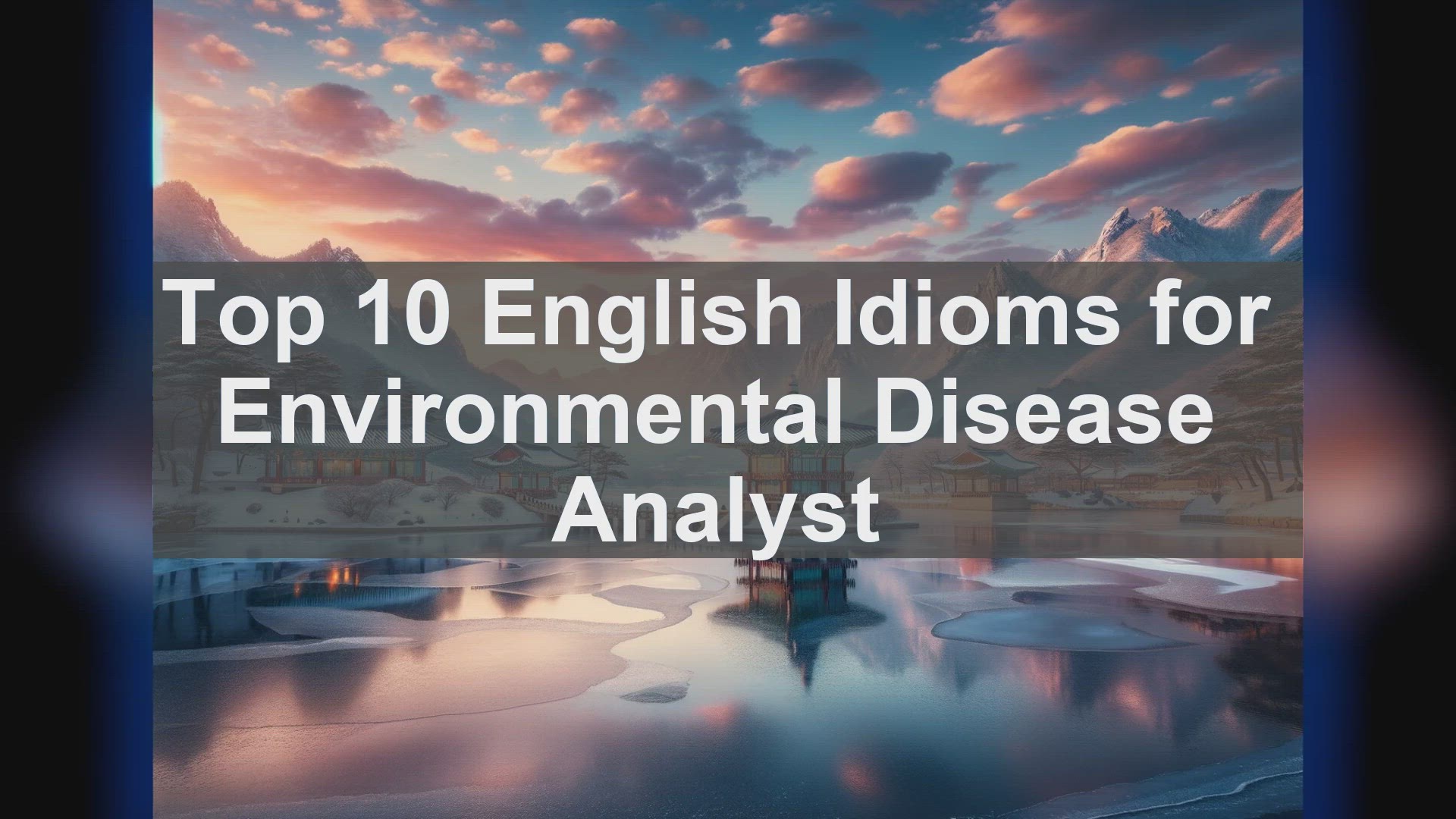 'Video thumbnail for Top 10 English Idioms for Environmental Disease Analyst'