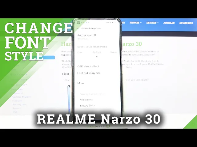 Video thumbnail for How to Change Font Style in REALME Narzo 30 – Find Font Settings