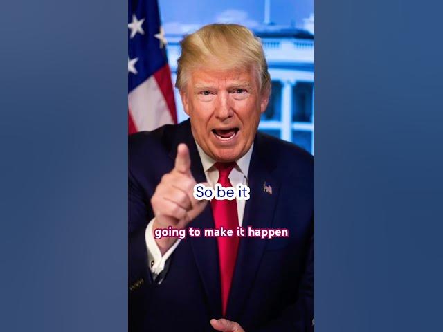 Video thumbnail for So be it #meaning #definition #learnenglish #idioms #donaldtrump So be it Explained by Donald Trump