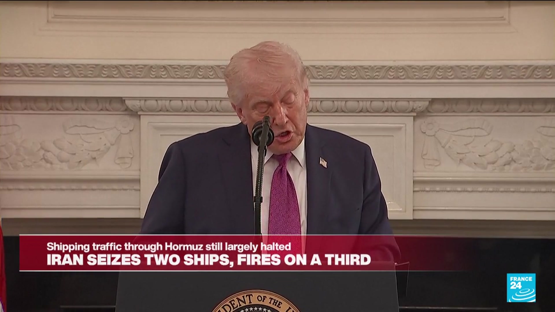 Video thumbnail for Three ships targeted in Hormuz, Iran seizes two