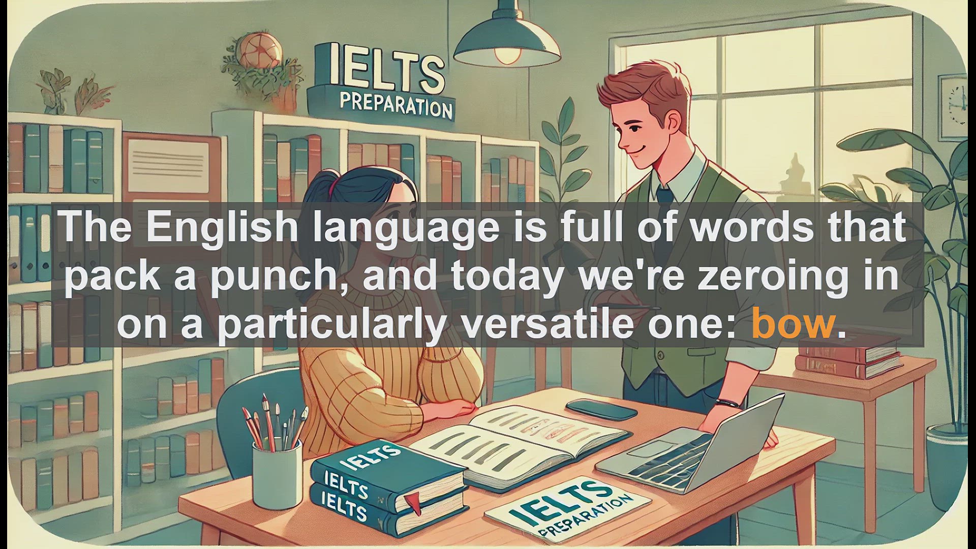 'Video thumbnail for 5000 Must Know IELTS 8.0 Vocabulary - Mastering the Word 'Bow': Boost Your IELTS Score'