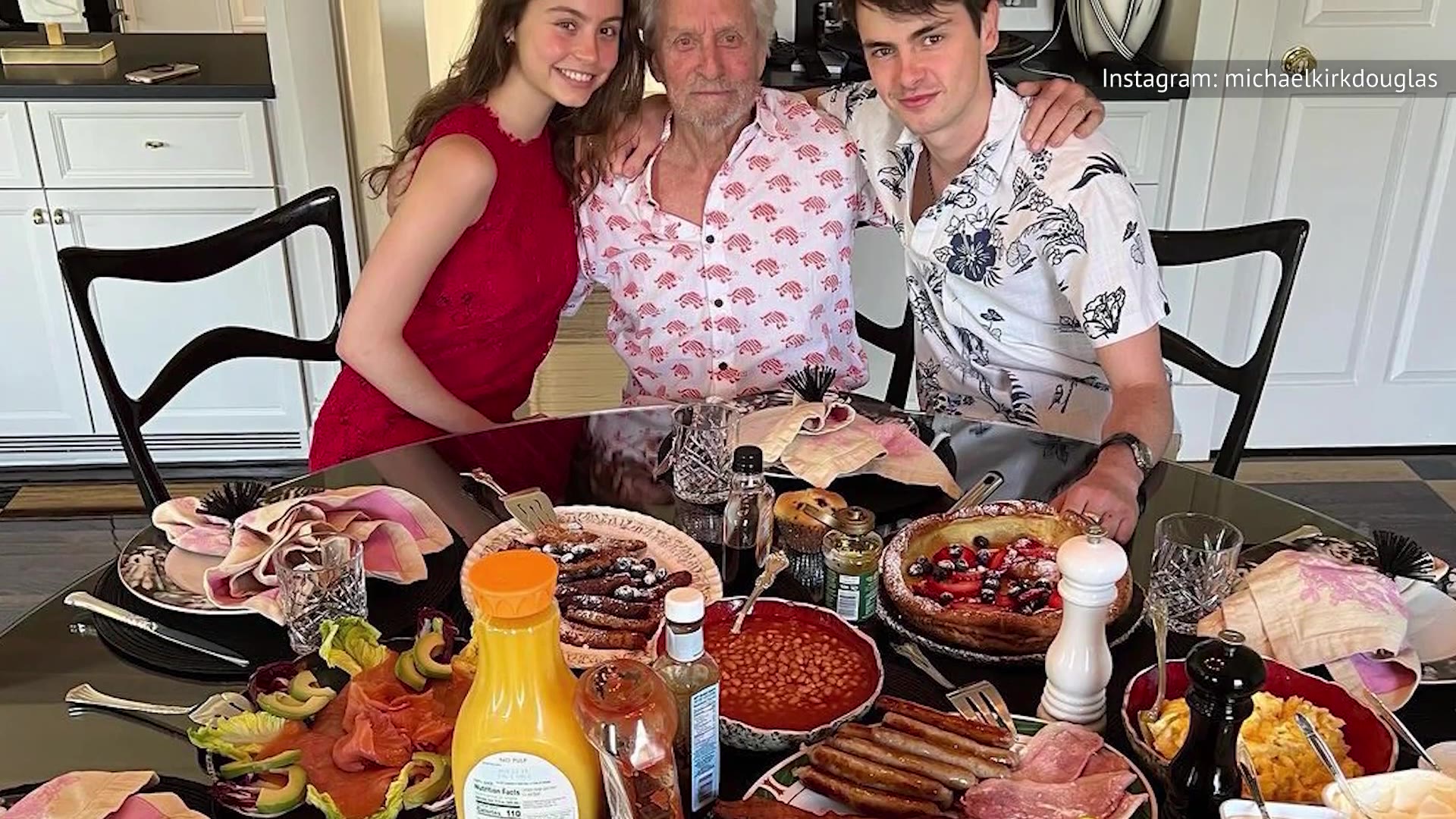 'Video thumbnail for Michael Douglas' Son Dylan Has Had Quite The Transformation'