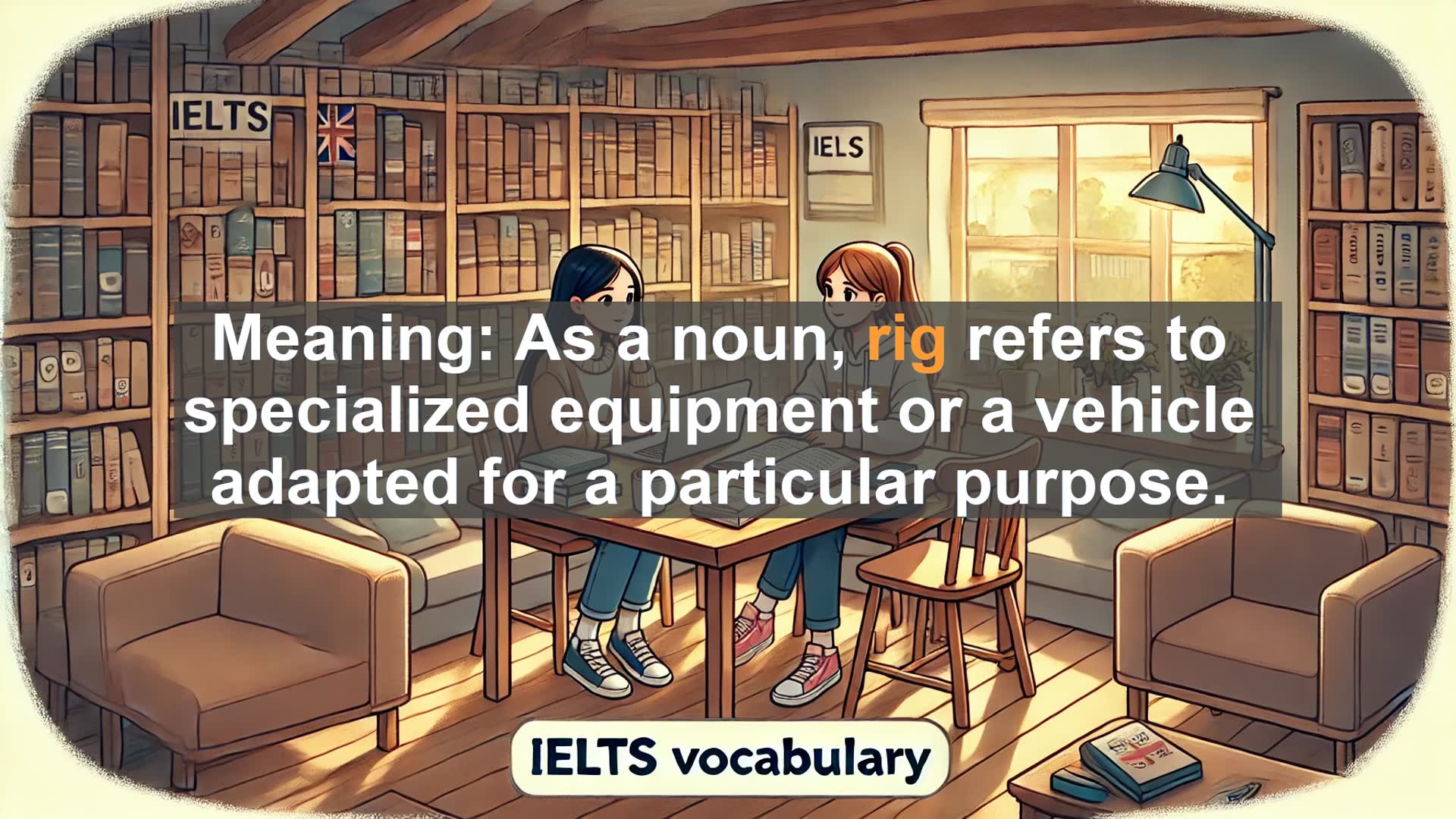 'Video thumbnail for 2000 Must Know IELTS 9.0 Vocabulary - IELTS Vocabulary: Mastering the Word 'Rig' for Band 9.0'
