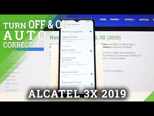 Video thumbnail for How to Enter Auto Correction Options in ALCATEL 3X 2019 – Autocorrection Settings