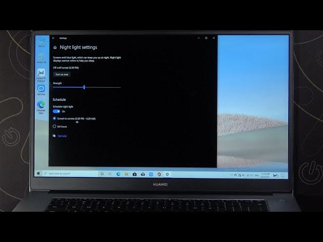 Video thumbnail for How to Turn On / Off Night Light in Huawei MateBook D15? Set Level of Night Light - Eyes Protection