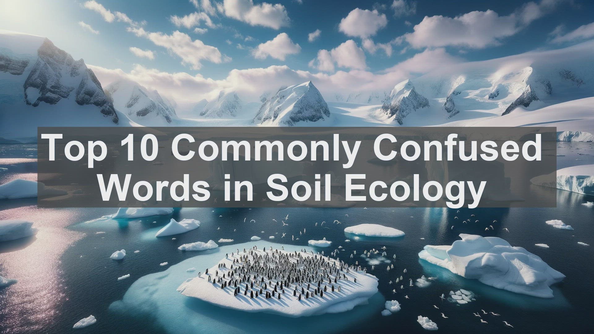 'Video thumbnail for Top 10 Commonly Confused Words in Soil Ecology'