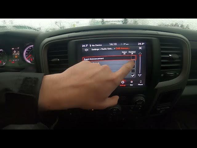 Video thumbnail for How to Enable or Disable Automatic DAB Switching in Dodge Ram 1500 II ( 2019 - now )