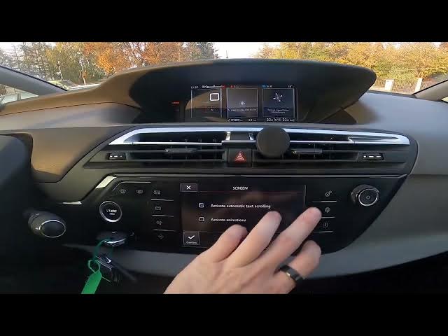 Video thumbnail for How to Activate or Deactivate System Animations in Citroen C4 Picasso II ( 2013 - 2018 )