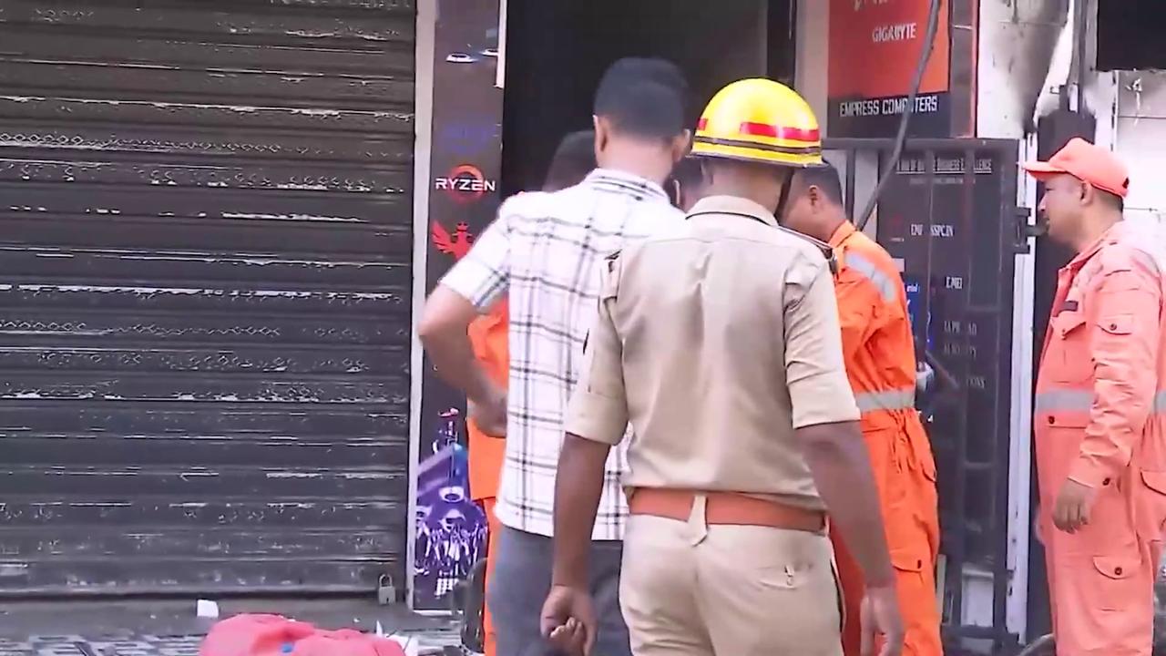 Video thumbnail for India: Massive blaze sweeps through coaching centre, leaving 14 students without survival chance.