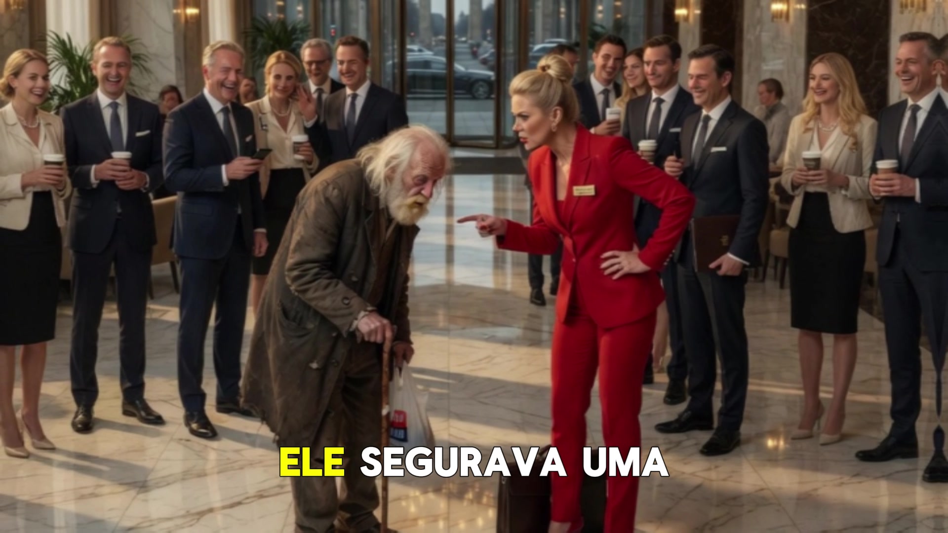 Video thumbnail for ELA CHUTOU O “MENDIGO” PARA FORA DA EMPRESA… SEM SABER QUE ELE ERA O MAIOR INVESTIDOR DELA