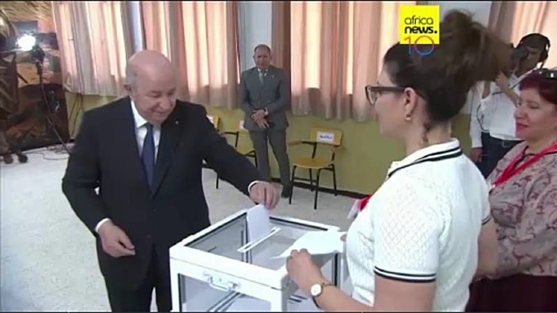 Video thumbnail for Vote counting underway following Algeria's parliamentary elections
