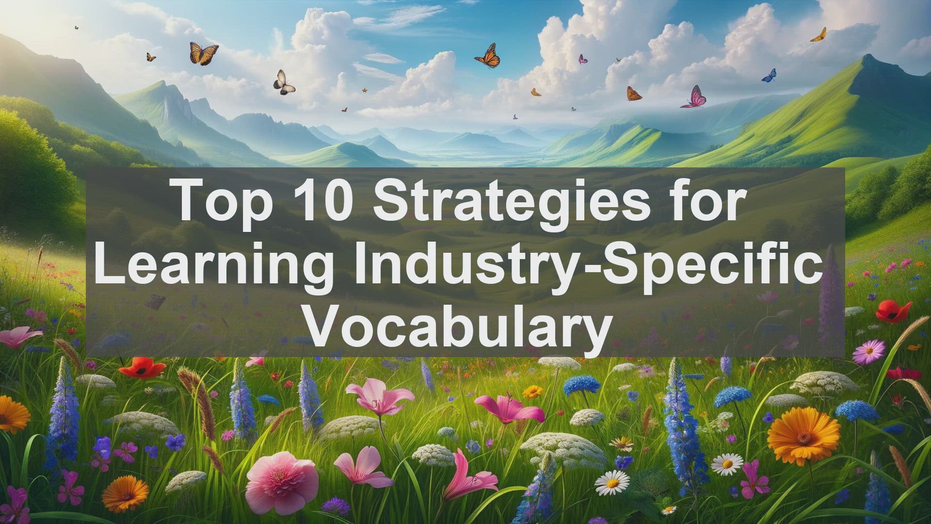 'Video thumbnail for Top 10 Strategies for Learning IndustrySpecific Vocabulary'