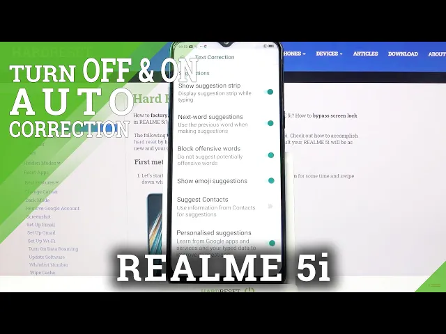 Video thumbnail for How to Locate Text Correction Settings in Realme 5i – Find Helpful Typing Features