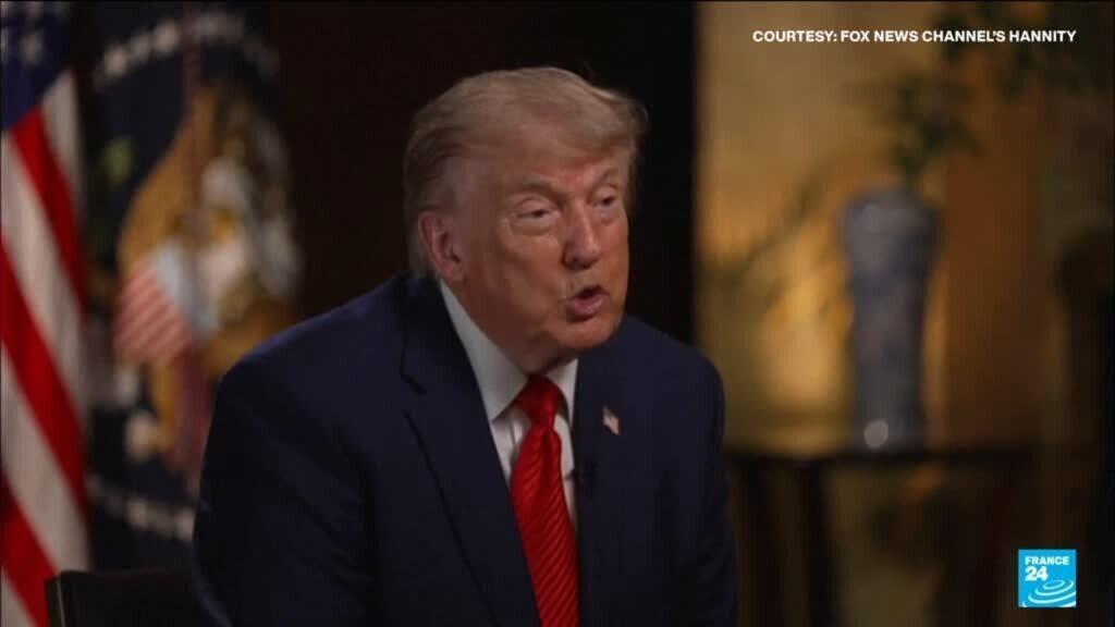 Video thumbnail for Trump says Xi offered help to open Hormuz, vowed not to arm Iran