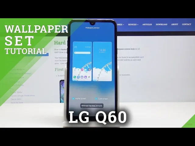 Video thumbnail for How to Change Wallpaper in LG Q60 – Home Screen Update