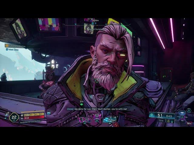 Video thumbnail for Borderlands 4 - Wrath of The Ripper Queen: Vex Meets Zane and Moxxi "Nice Bar the Lady Got Here"