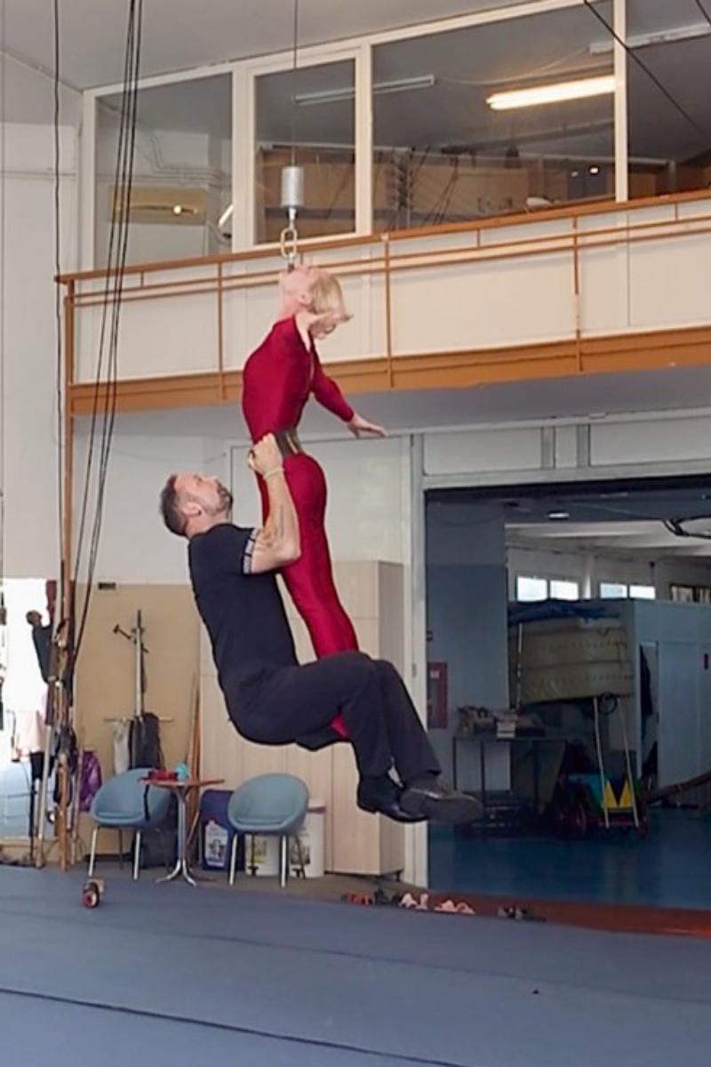 Video thumbnail for Heaviest weight lifted whilst suspended from the teeth (female) - 90.90 kg (200.40 lb) by Vita Morondel