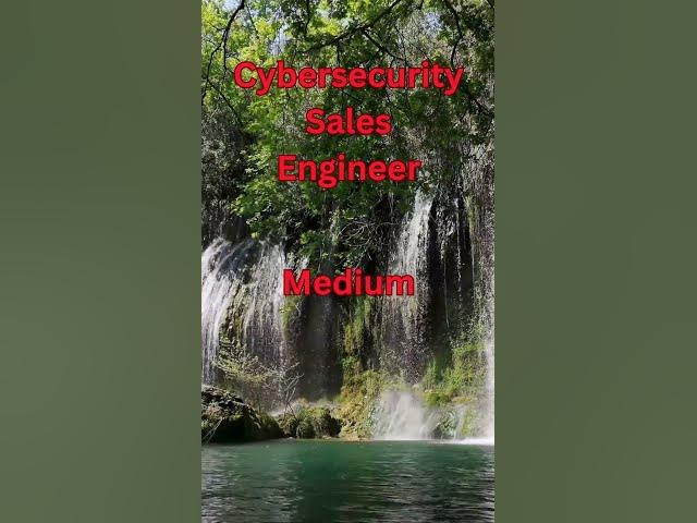 'Video thumbnail for Cybersecurity Sales Engineer #cybersecurity #Technology #Careers'