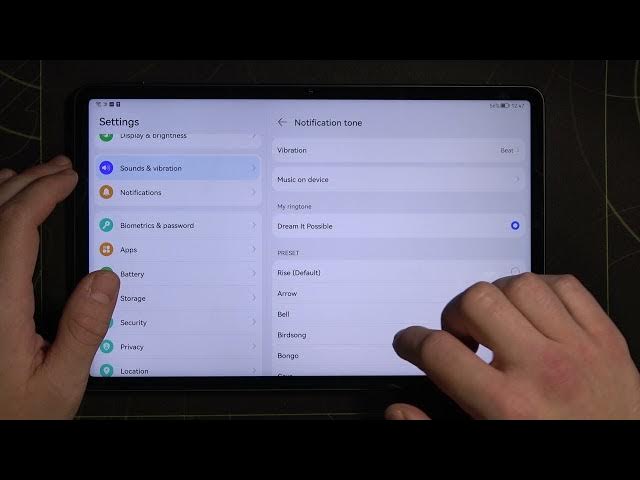 Video thumbnail for How to Custom Notification Sound in HUAWEI MatePad 11 – Pick Own Ringtone