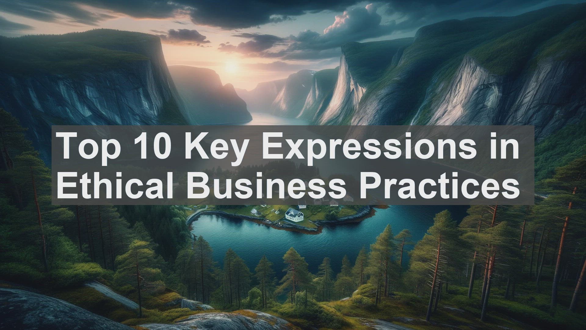 'Video thumbnail for Top 10 Key Expressions in Ethical Business Practices'