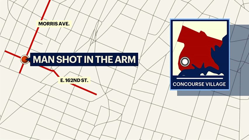 Video thumbnail for Man injured in Concourse Village shooting