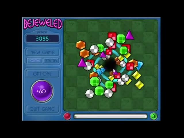 Video thumbnail for Bejeweled Deluxe Gameplay 7.30.24 Part 6 #retro #retrogaming #throwback