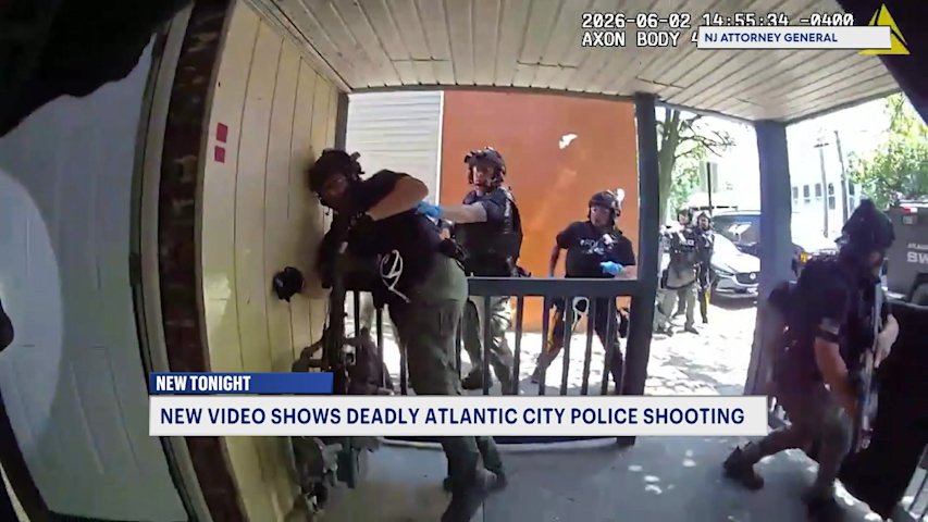 Video thumbnail for AG releases body camera video of Atlantic City police-involved shooting