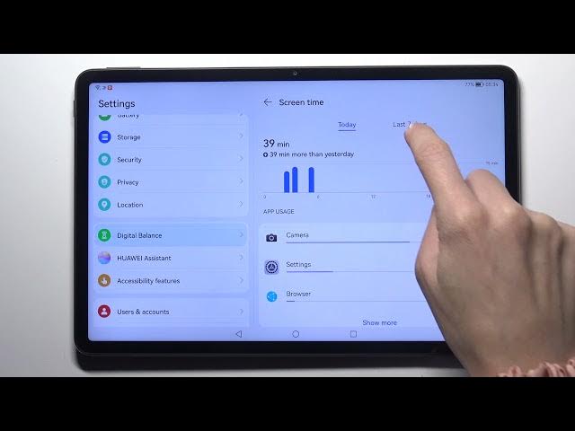 Video thumbnail for How to Check Total Screen Time on HUAWEI MatePad 11 – Find Out Time Spend on HUAWEI MatePad 11