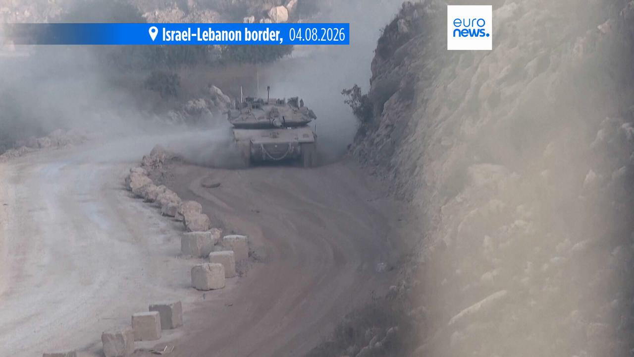 Video thumbnail for Lebanon and Israel hold new round of direct talks in Rome to discuss Hezbollah disarming