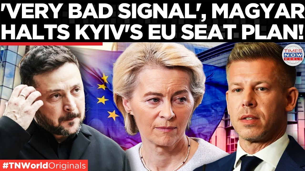 Video thumbnail for EU ACCESSION SHATTERED? MAGYAR Single-Handedly Blocks Ukraine’s EU SEAT PLAN | Times Now World