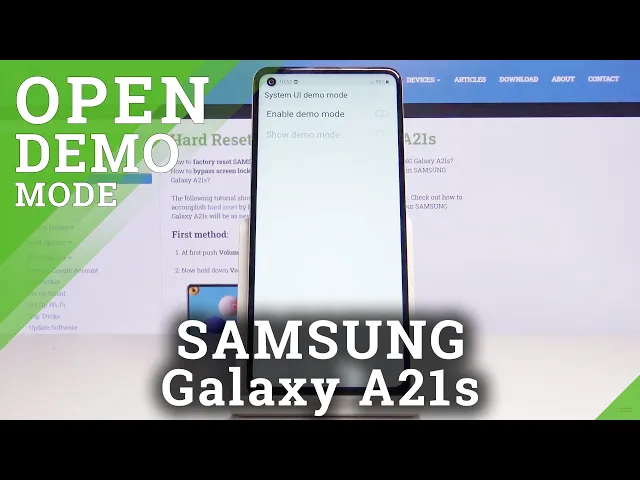 Video thumbnail for How to Enter Demo Mode in SAMSUNG Galaxy A21s – Find Demo Mode Option