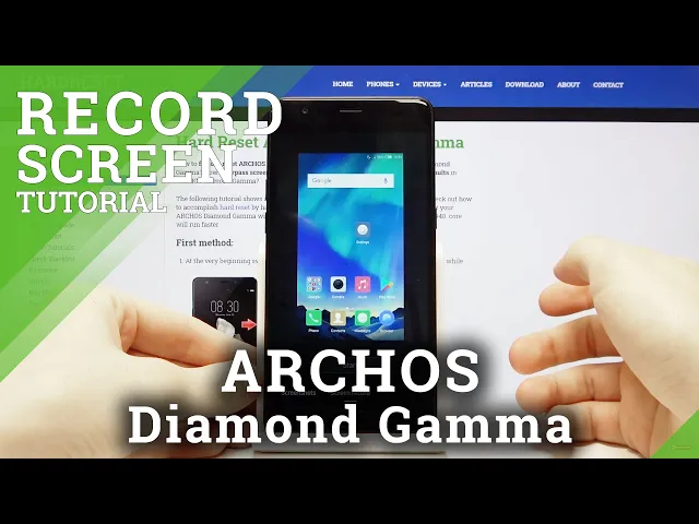 Video thumbnail for How to Record Screen in ARCHOS Diamond Gamma – Save Displayed Content