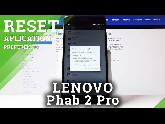 Video thumbnail for How to Reset App Settings in Lenovo Phab 2 Pro – Restore Default App Configuration