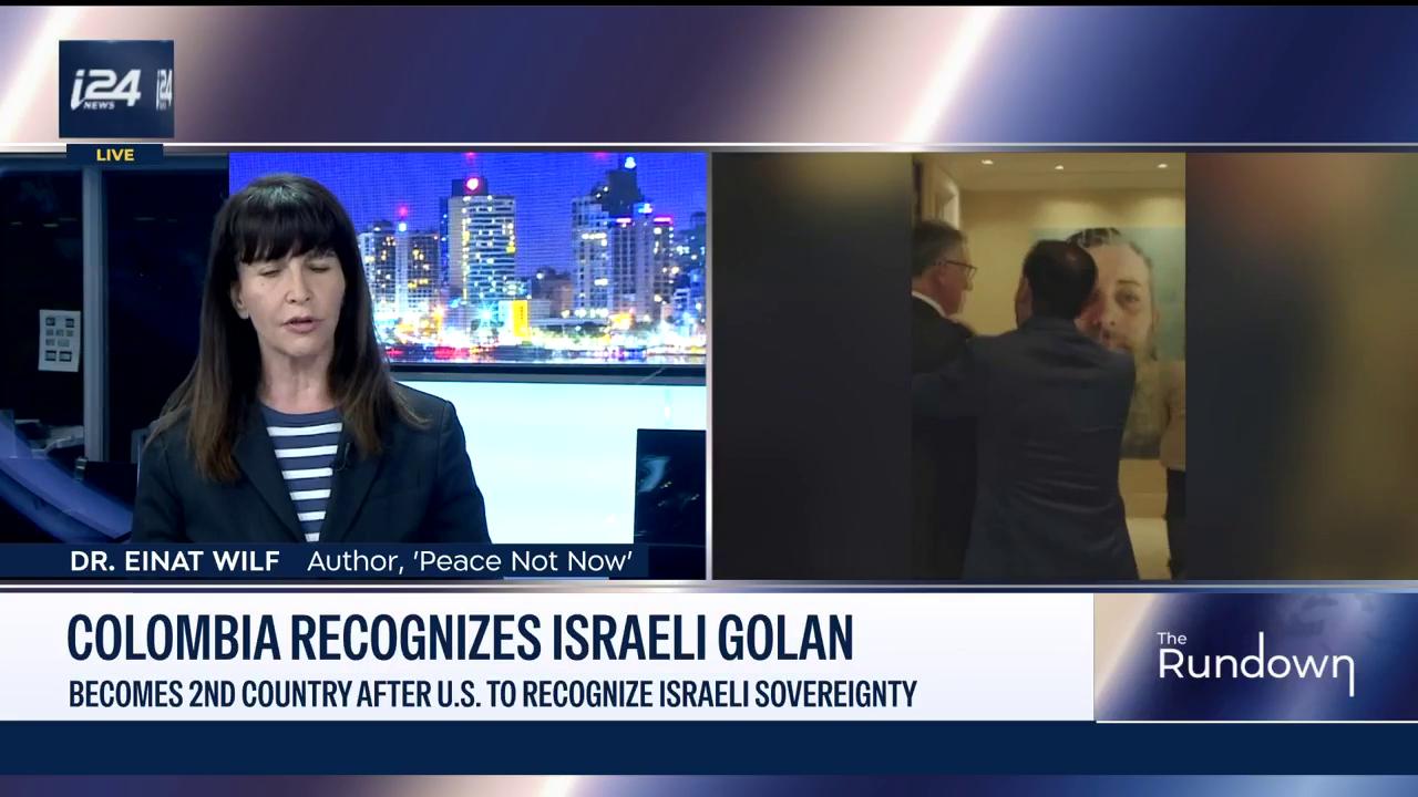 Video thumbnail for Colombia recognizes Israeli Golan