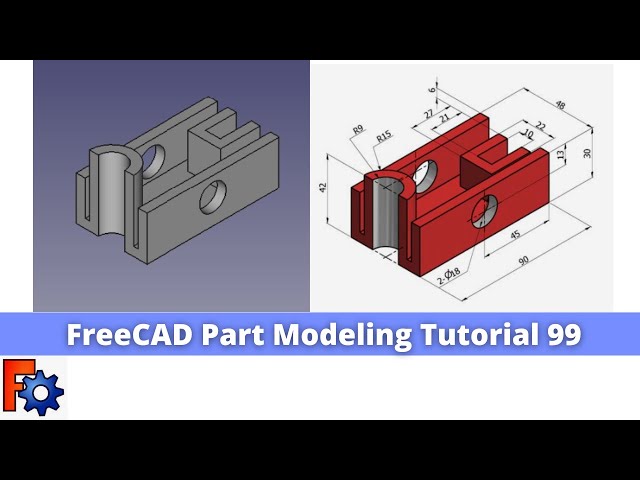 'Video thumbnail for FreeCAD Part modeling Tutorial 99  | FreeCAD Tutorial | Mechnexus |'