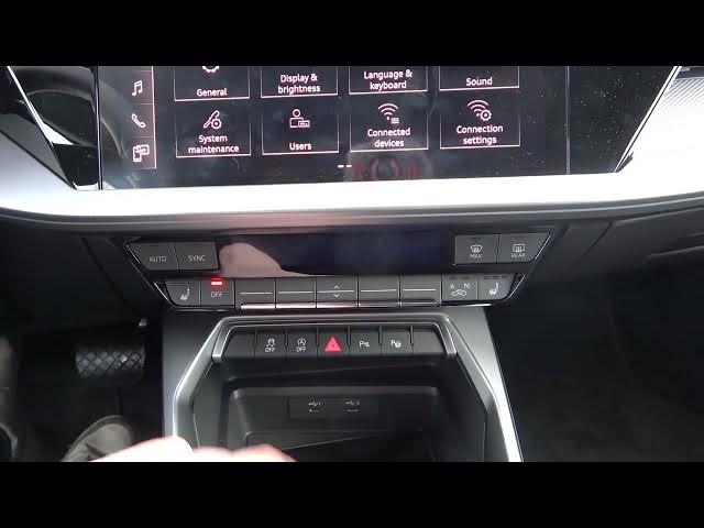 Video thumbnail for How to Enable or Disable Seat Heating in Audi A3 8Y ( 2020 - now ) - Turn Seat Heating On or Off