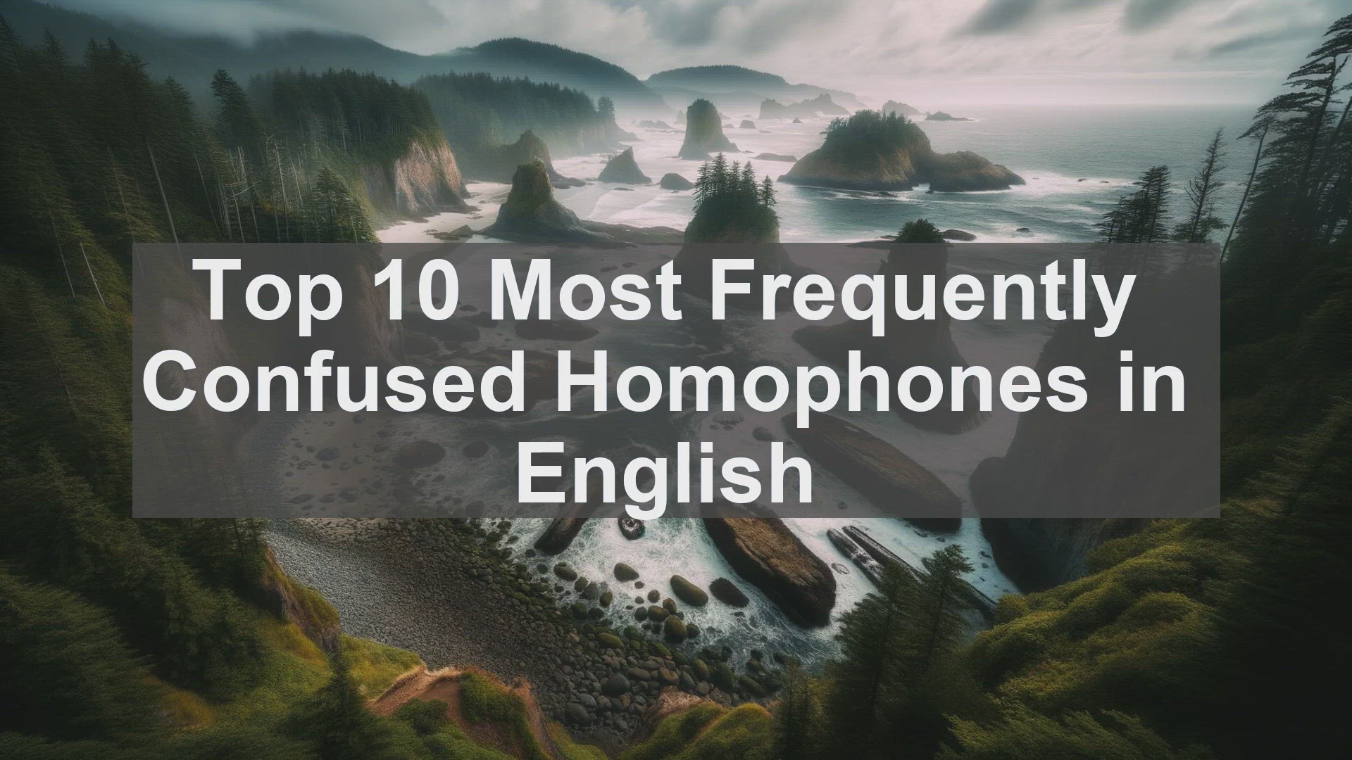 'Video thumbnail for Top 10 Most Frequently Confused Homophones in English'