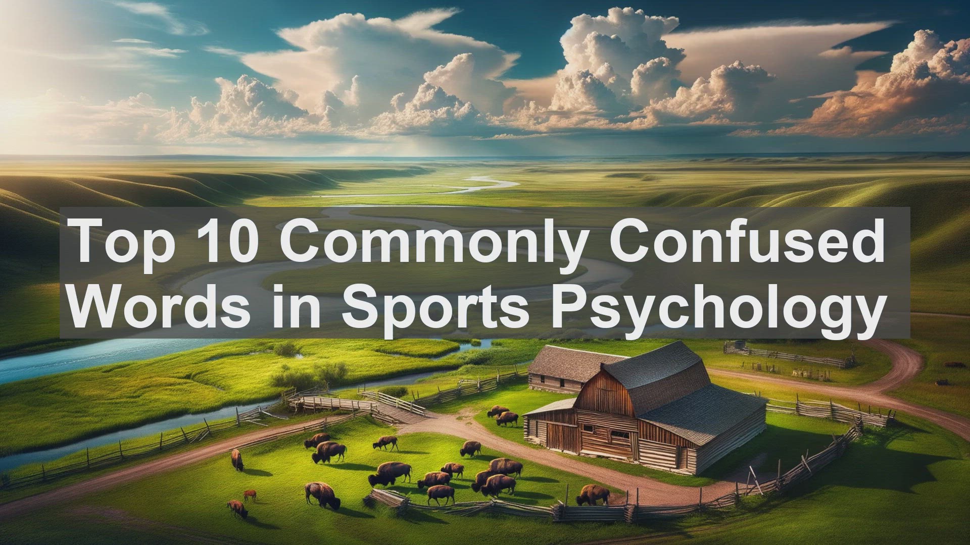 'Video thumbnail for Top 10 Commonly Confused Words in Sports Psychology'