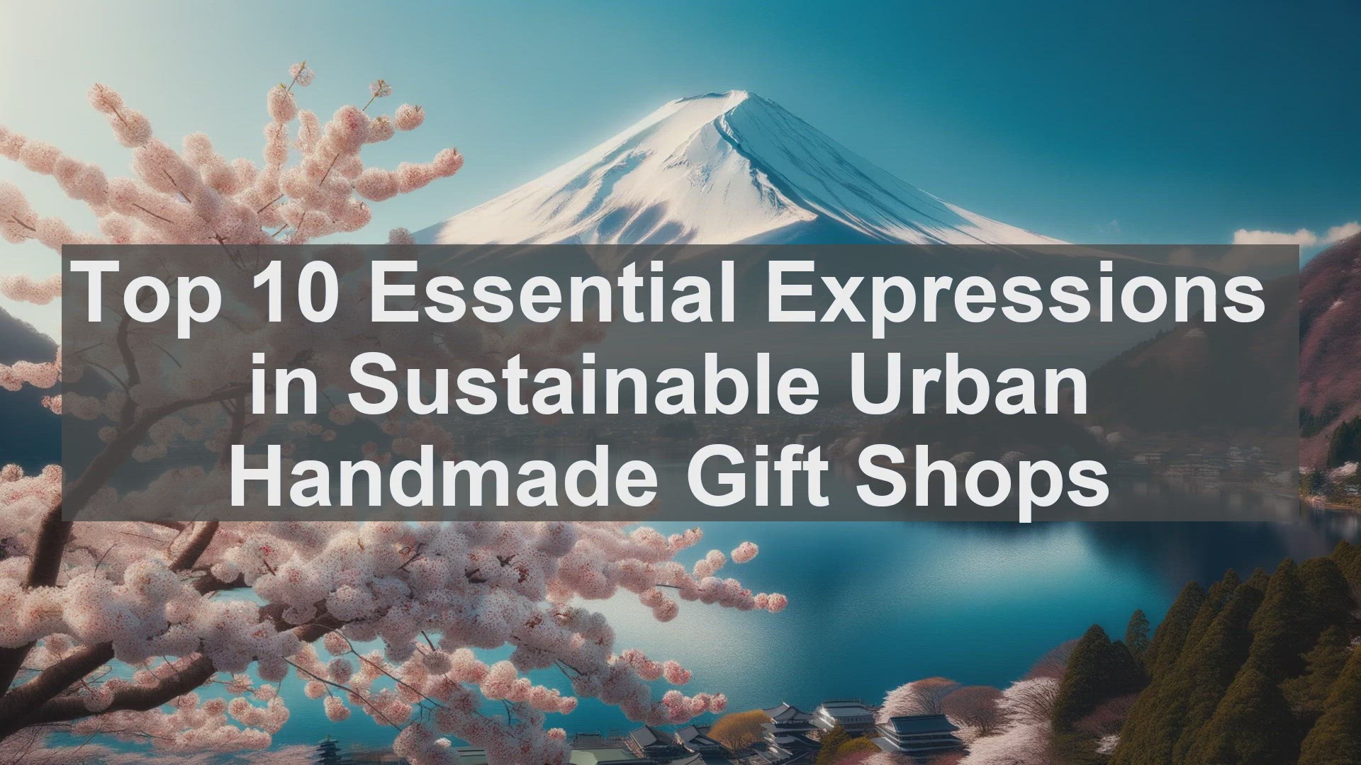 'Video thumbnail for Top 10 Essential Expressions in Sustainable Urban Handmade Gift Shops'