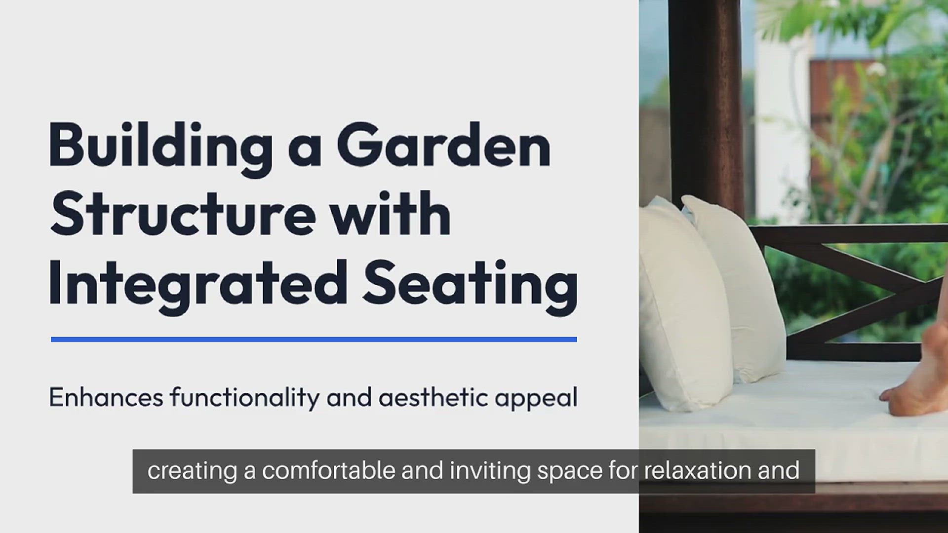 Video thumbnail for Building a Garden Structure with Integrate